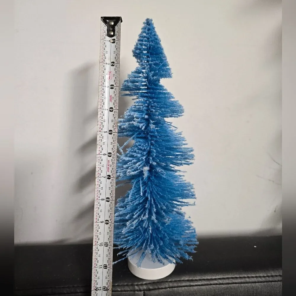 Set of two Pink Blue Christmas Spiral 12